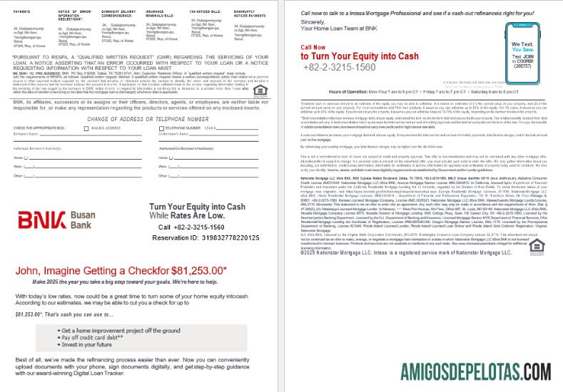 Extrato de hipoteca do Banco BNK da Coreia do Sul em formatos Word e PDF 3 4 exemplo